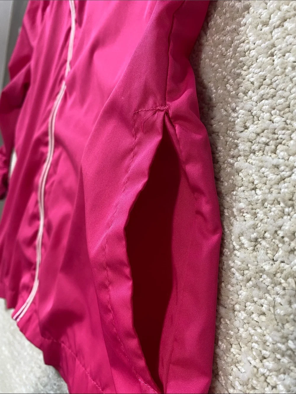 Danskin Now Hot Pink Lightweight Zip-Front Windbreaker Size Xl